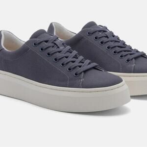 ABEO  Jumpstreet Navy / Neutral Canvas Classic Platform Sneaker 8.5